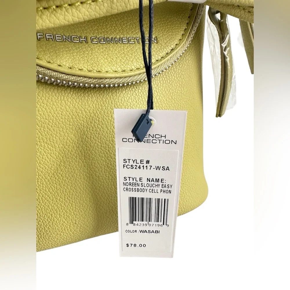 FRENCH CONNECTION Crossbody Handbag Purse Green Wasabi Women NWT $78 - Picture 9 of 14